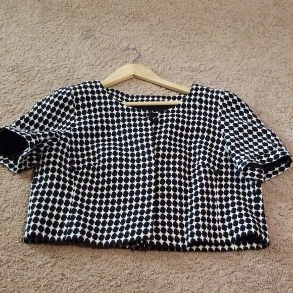 LOFT Jackets & Blazers - Ann Taylor Loft crop houndstooth jacket